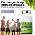 Generic Zinc Citrate Supplement for Immune Support - 120 Vegetarian Capsules - image 2