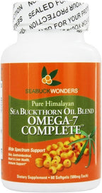 SEABUCKWONDERS Omega-7 Complete Sea Buckthorn Oil - 60 Softgels