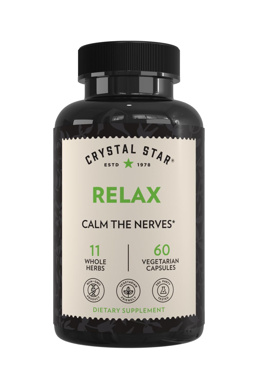 Crystal Star Relax Herbal Supplement - 60 Capsules