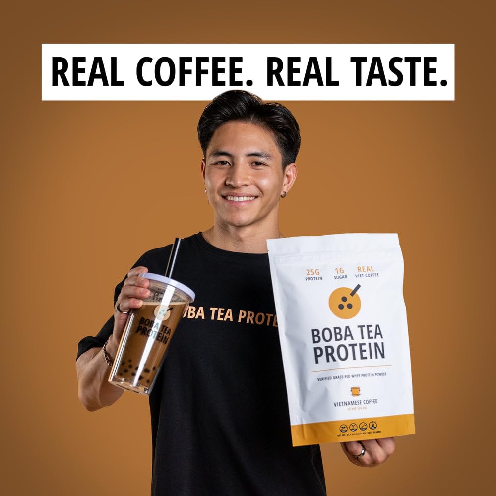 Boba Tea Protein Vietnamese Coffee Whey Isolate - 25 Servings - image 5