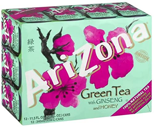 MARL Arizona Green Tea with Ginseng and Honey - 12 Cans - image 4