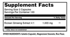 Amazing Nutrition Ginseng Complex 1000mg Korean Extract - 240 Capsules - image 2