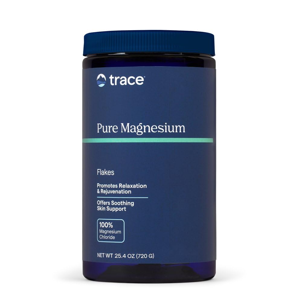 Trace Minerals Magnesium Bath Flakes Unscented - 25.4 oz