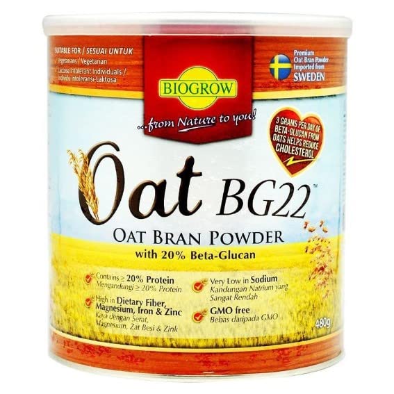 BIOGROW Oat BG22 Oat Bran Powder - 480g