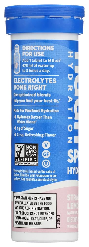 Nuun Hydration Strawberry Lemonade Electrolyte Drink Tablets - 20 Count - image 2