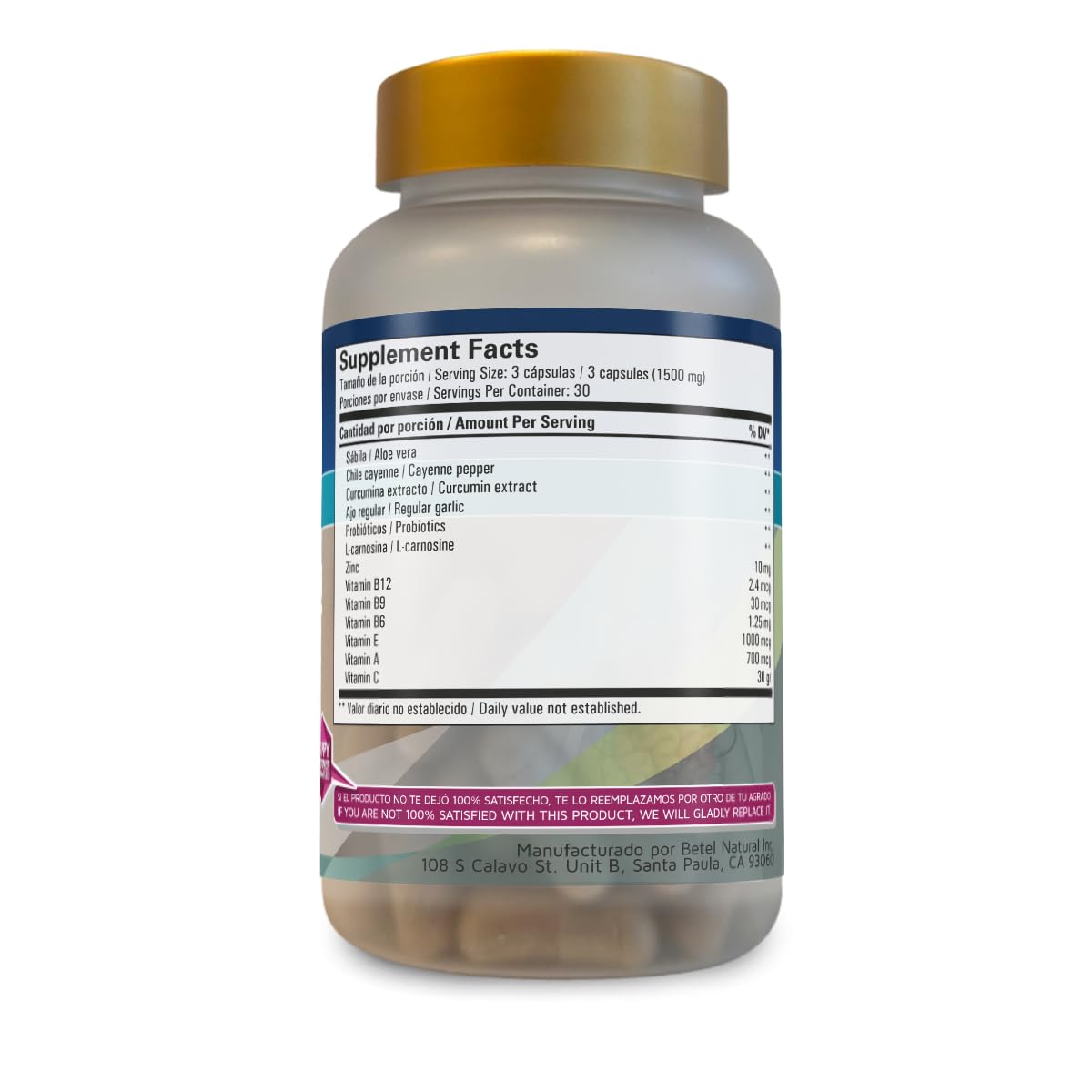 Betel Natural Gastribye Capsules Gastric Support - 1500 mg - image 3