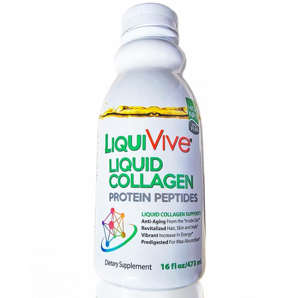 Life Miracle LiquiVive Liquid Collagen Protein Peptides - 16 Fl Oz
