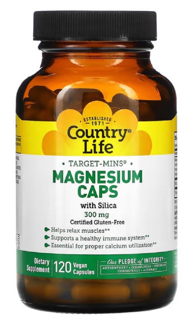 Country Life Target Mins Magnesium - 120 Capsules