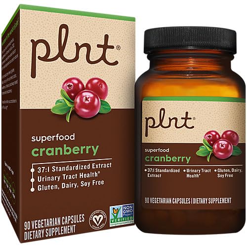 plnt Cranberry Superfood Urinary Tract Health 37:1 Extract - 90 Capsules - image 2