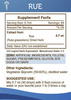 Secrets of the Tribe Rue Tincture Alcohol-Free Liquid Extract