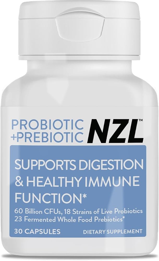 OMEGANZL Probiotic + Prebiotic Capsules 60 Billion CFUs - 30 Capsules