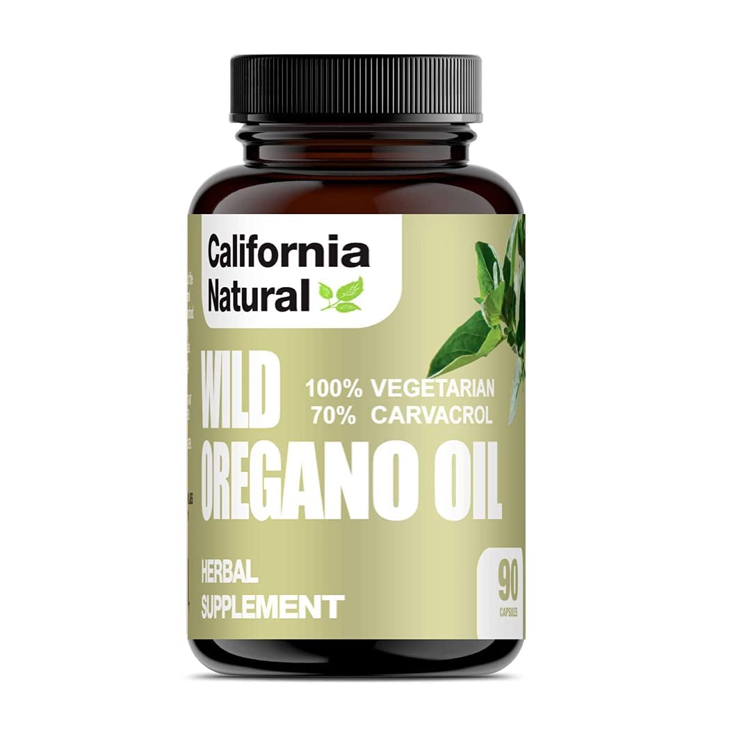 California Natural Wild Oregano Oil Vegetarian Capsules - 90 Count