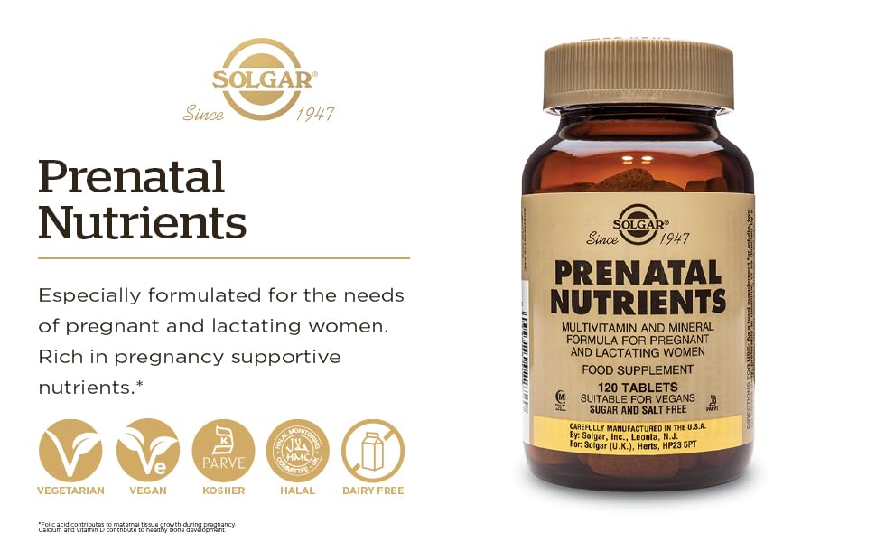 Solgar Prenatal Nutrients Tablet - 120 Tablets - image 3