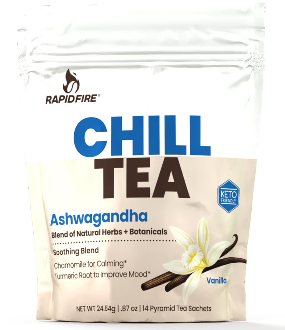 Rapid Fire Chill Tea Soothing Blend Stress Relief - 14 Tea Bags