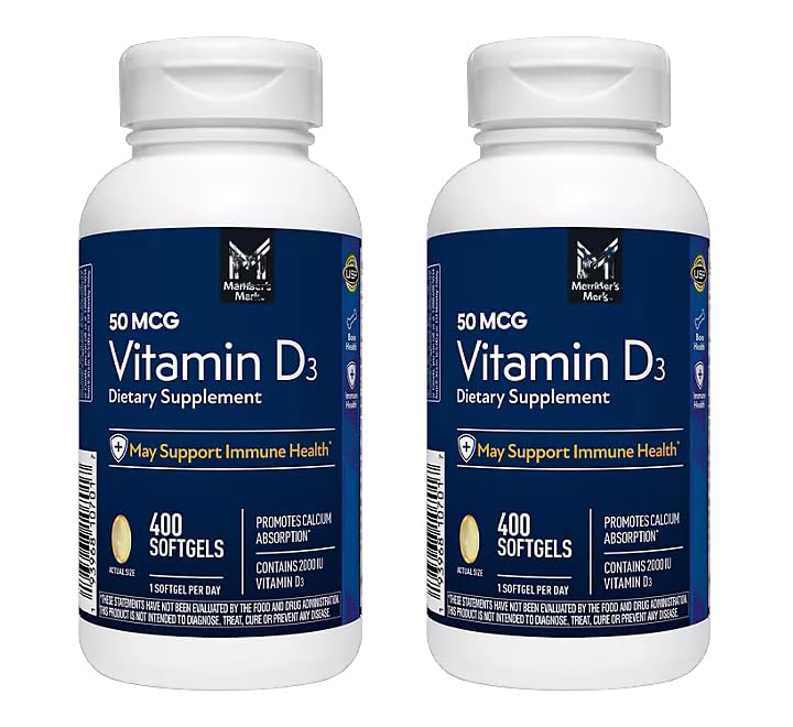 Generic Members Mark Vitamin D3 2000 IU Softgels - 800 Count