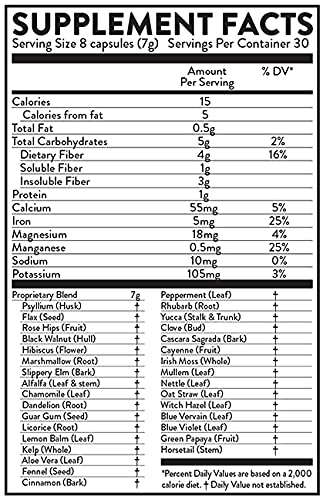 THE HALLELUJAH DIET Hallelujah Diet Fiber Cleanse - 240 Capsules - image 2