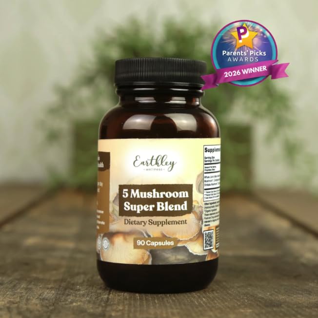 Earthley Wellness 5-Mushroom Super Blend - 90 Capsules - image 5