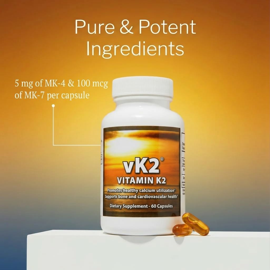 vK2 Vitamin Supplement MK-4 + MK-7