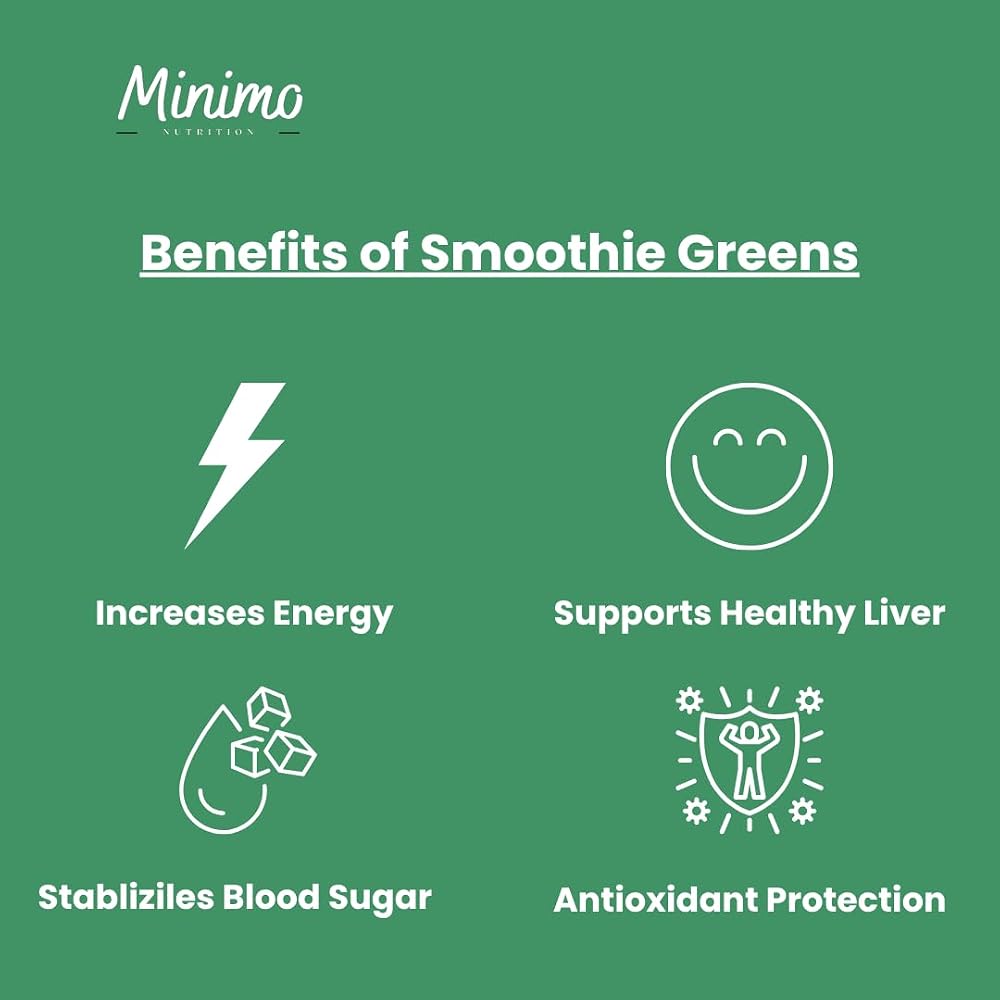 Minimo Nutrition Ultra Cleanse Smoothie Greens Powder - 50 Servings - image 4