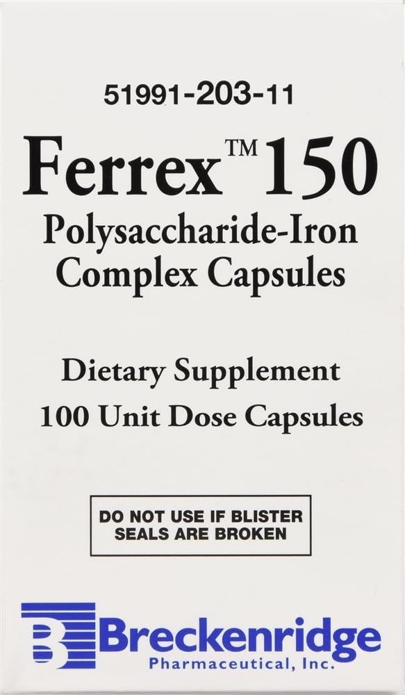 Choice One Ferrex 150 Polysaccharide Iron Complex - 100 Capsules - image 5