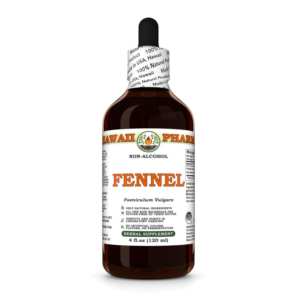 Hawaii Pharm Fennel (Foeniculum vulgare) Seed Alcohol-Free Extract