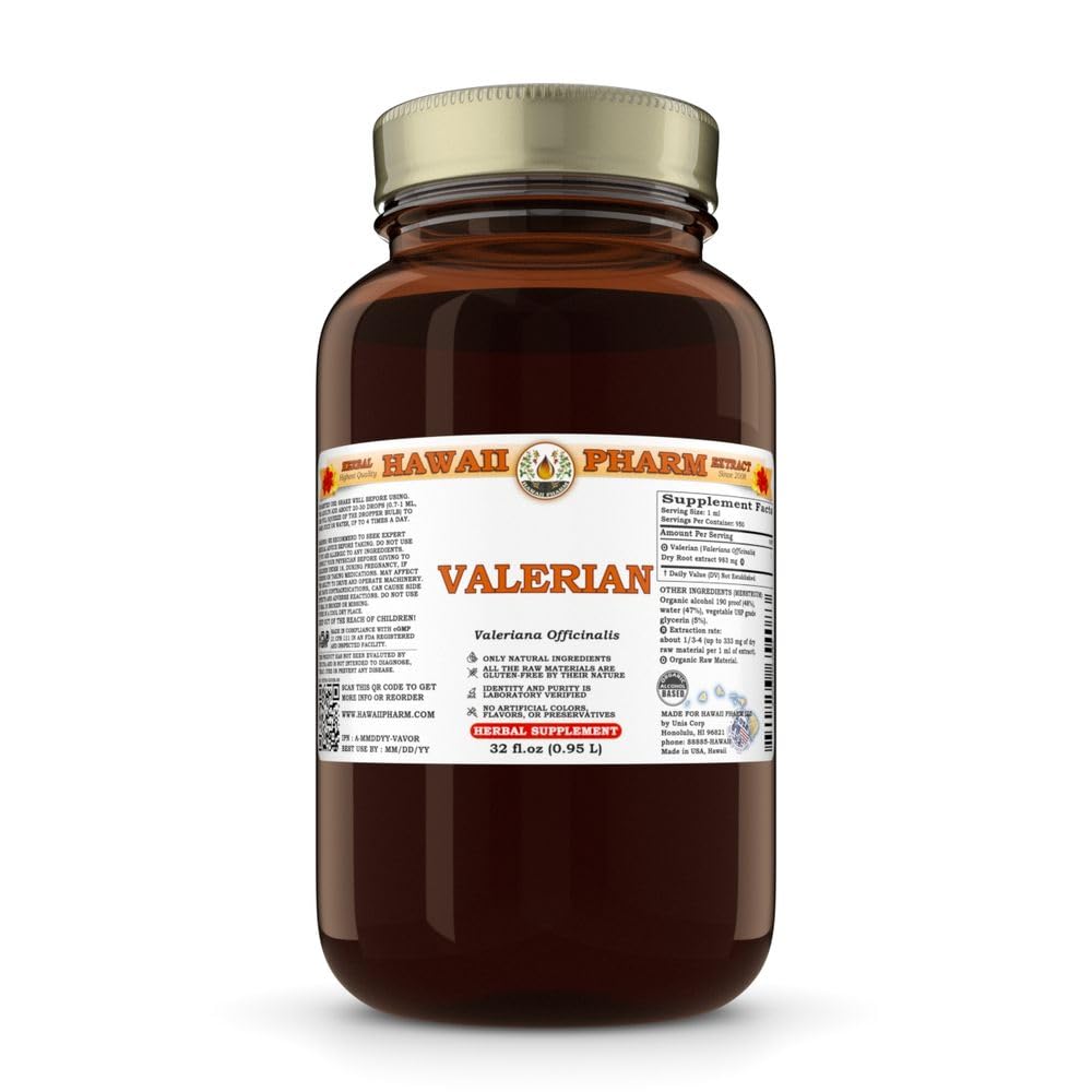 Hawaii Pharm Valerian Root Liquid Extract - 2x32 fl oz - image 2