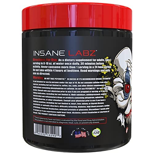 Psychotic, Insane Veinz, Pre Workout Stack Fruit Punch