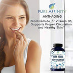 Pure Affinity LLC B3 Nicotinamide 500 mg Effective Flush-Free Niacin.