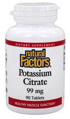 Natural Factors Potassium Citrate 99mg Tablets - 90 Tablets