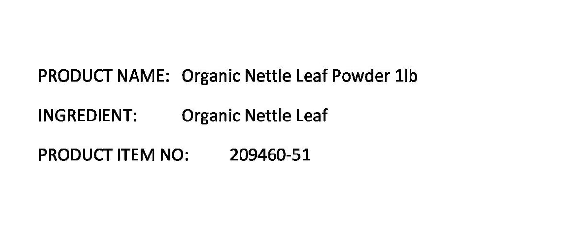Starwest Botanicals Organic Nettle Leaf Powder - 1 lb - image 4