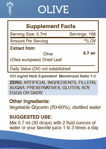 Secrets of the Tribe Olive Alcohol-Free Liquid Extract