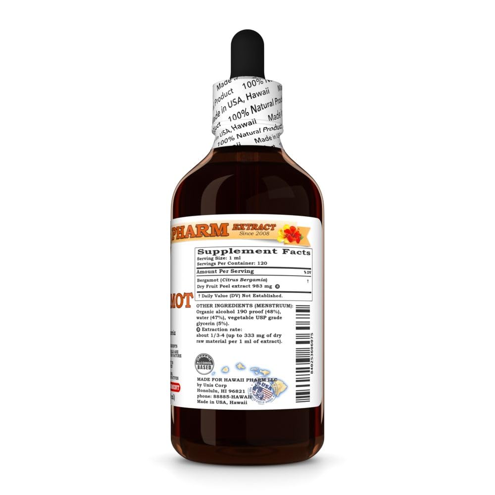 Hawaii Pharm Bergamot (Citrus bergamia) Fruit Liquid Extract