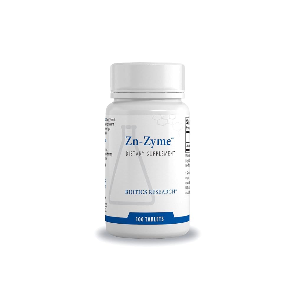 BIOTICS RESEARCH Zn-Zyme Zinc Gluconate & Citrate 15mg - 100 Tablets