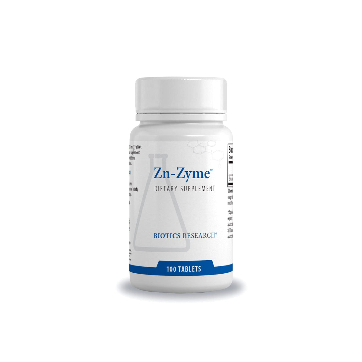 BIOTICS RESEARCH Zn-Zyme Zinc Gluconate & Citrate 15mg - 100 Tablets