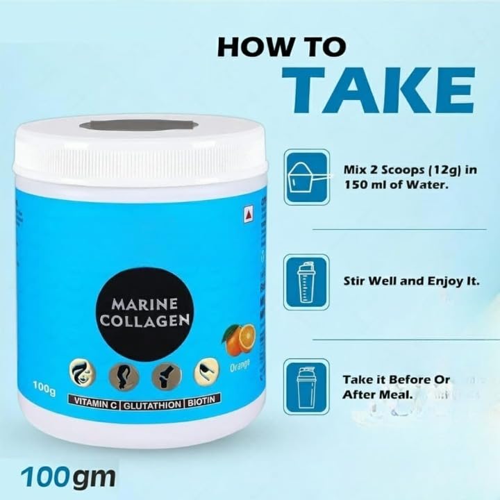Generic Marine Collagen Powder with Biotin & Vitamins C&E - 100g - image 3
