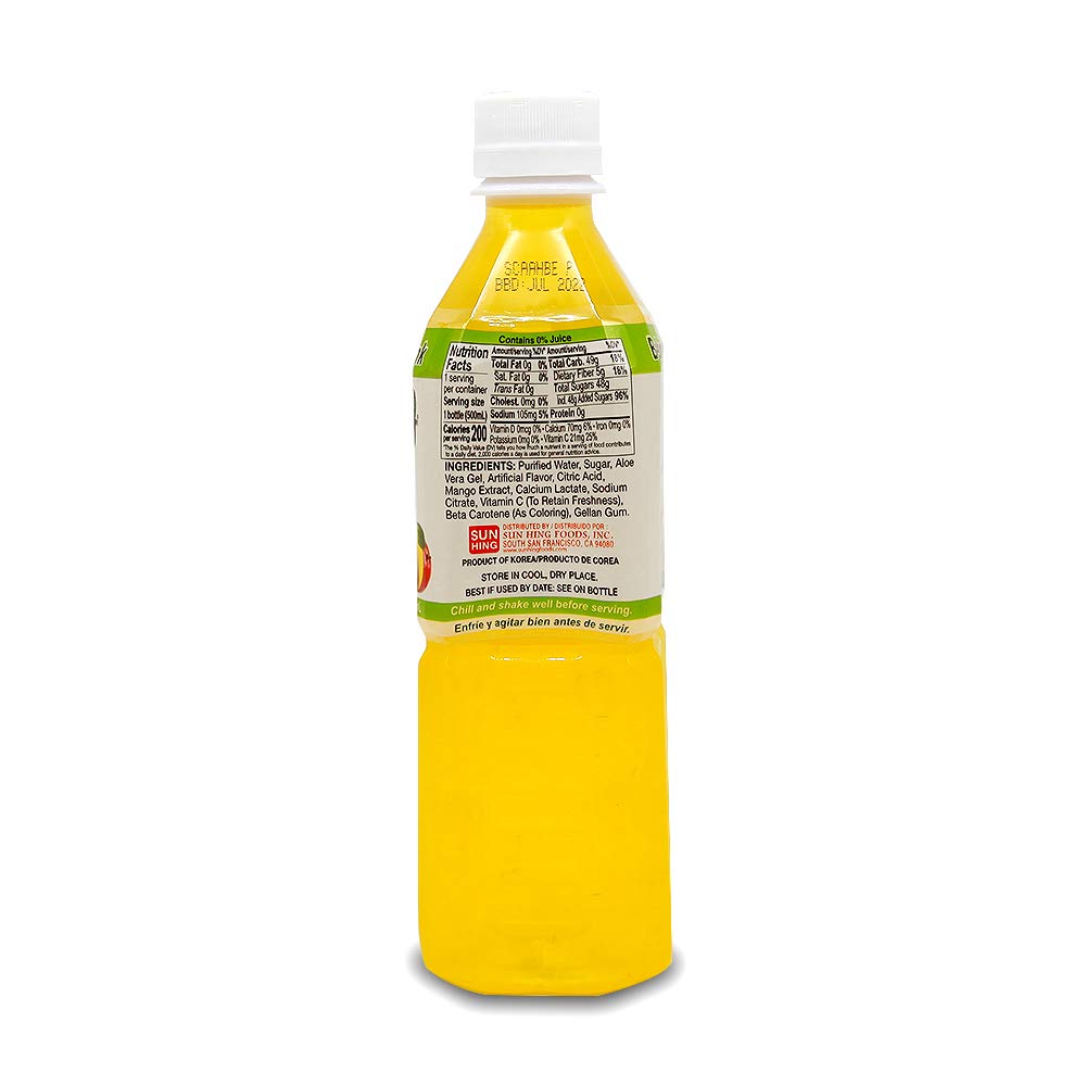 Parrot Brand Aloe Drink 16.9oz（Pack of 10）