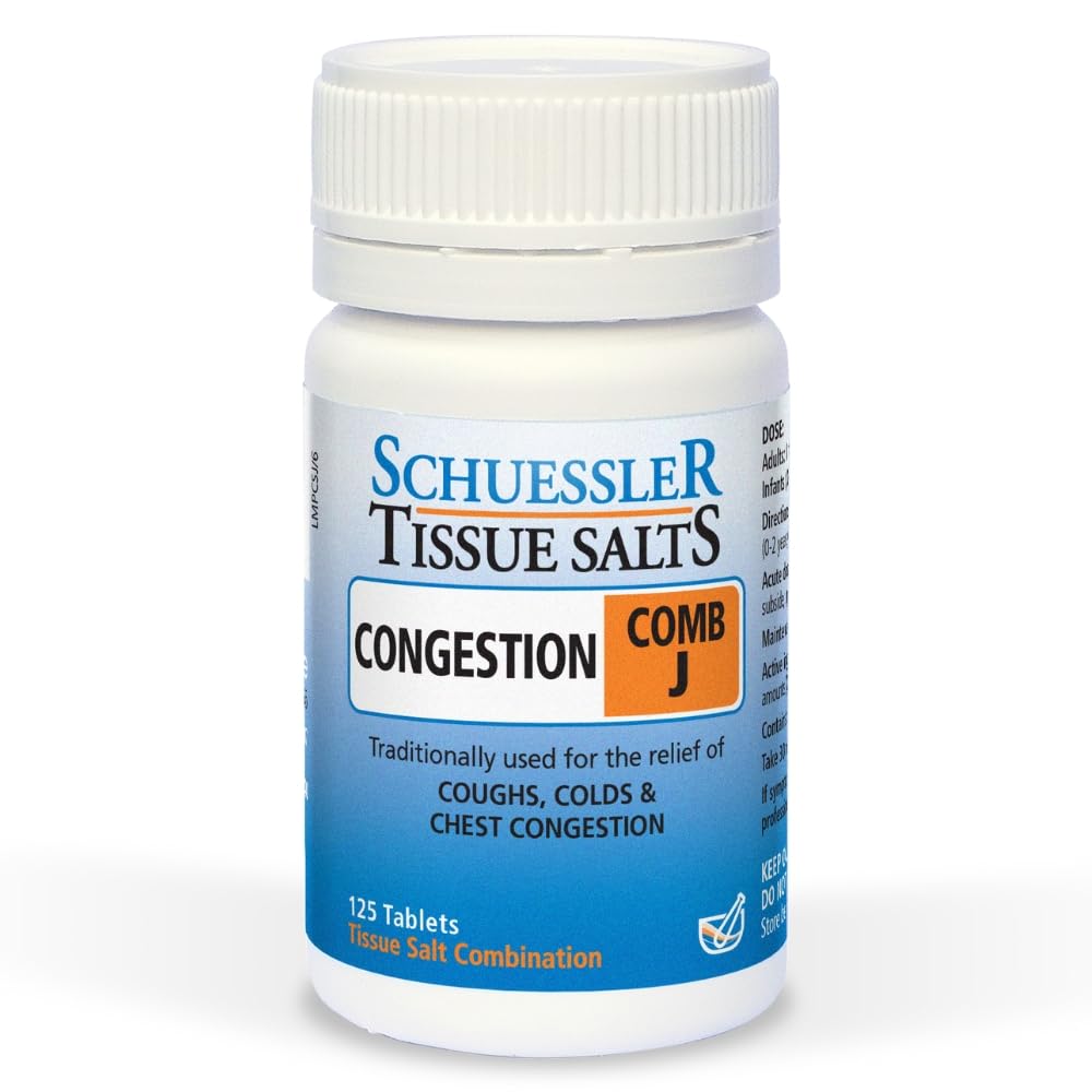Schuessler Tissue Salts Combo J Congestion - 125 Tablets