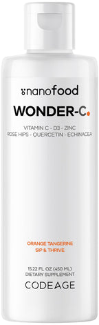 Codeage Liposomal Liquid Vitamin C 1000mg with D3 & Zinc - 16 fl oz