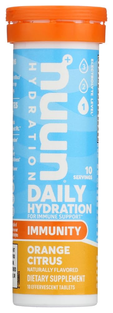 Nuun Immunity Orange Citrus Electrolyte Drink Tablets