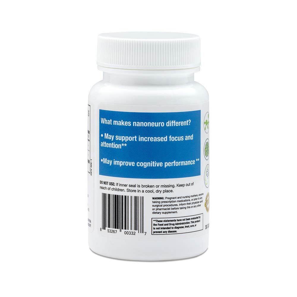 Biopharma Scientific NanoNeuro L-Theanine 200mg NAC 600mg - 30 Capsules - image 2