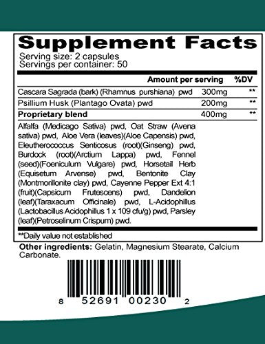 ELP Essential Colon Cleanser Detox Formula - 100 Capsules - image 4