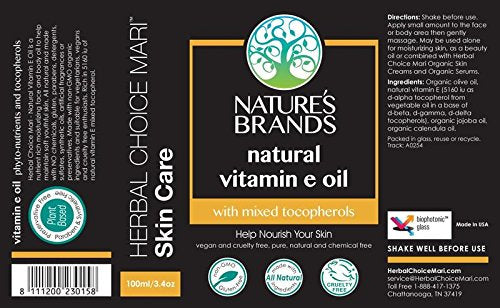Herbal Choice Mari Natural Vitamin E Carrier Oil - 3.4 Fl Oz - image 2