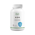 HUJ ADK Supplement Calcium with Vitamins D3 and K2 - 60 Capsules