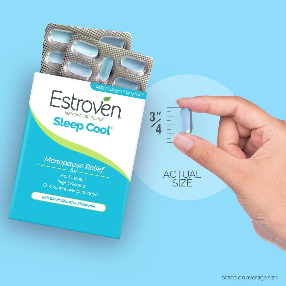 Estroven Sleep Cool Menopause Relief for Hot Flashes - 30 Caplets - image 4
