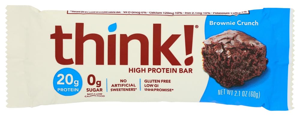thinkThin Brownie Crunch Protein Bars - 30 Count