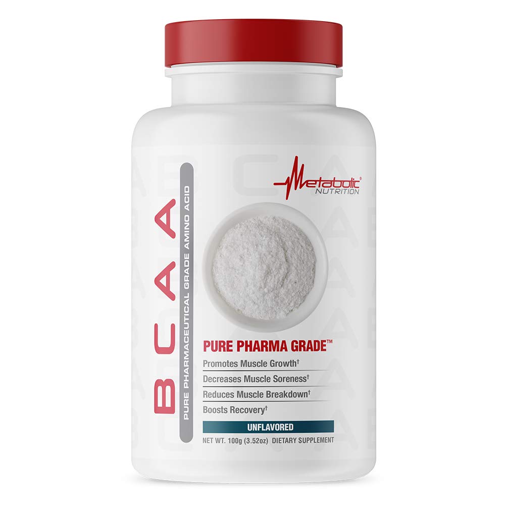 Metabolic Nutrition BCAA Powder for Muscle Growth - 100g