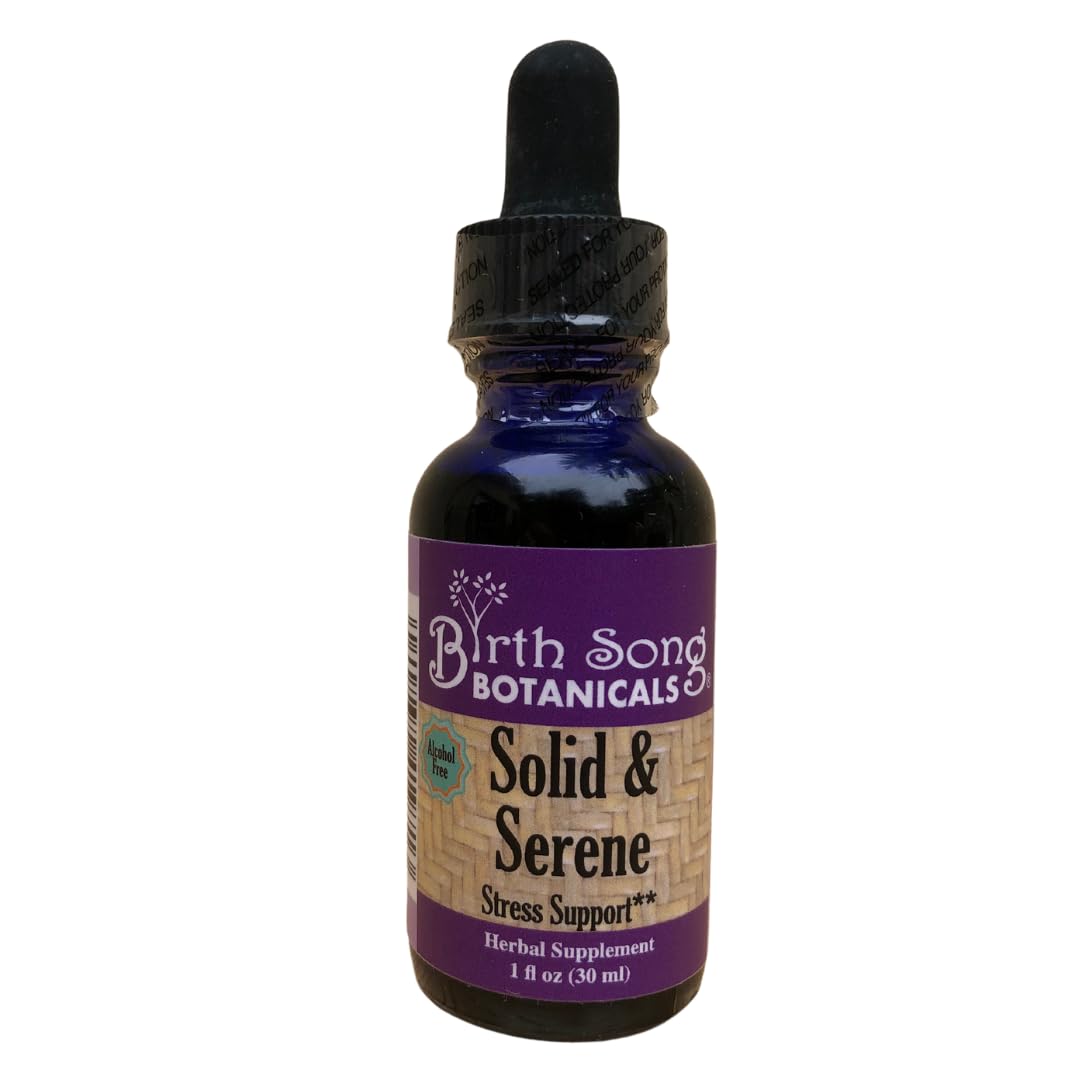 Birth Song Botanicals Solid & Serene Herbal Stress Support Tincture - 1 Fl Oz