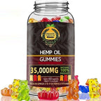 Organic Greek Premium High Potency Hemp Gummy Bears - 60 Count