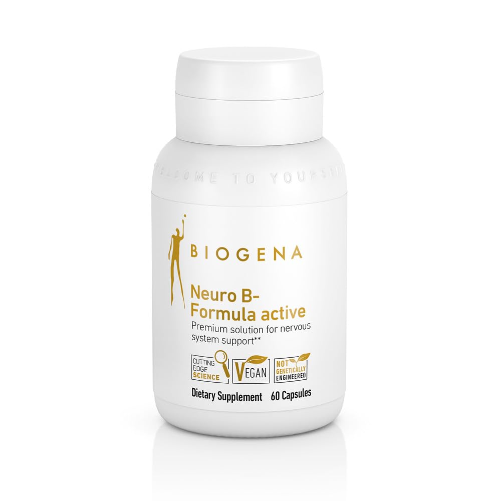 BIOGENA Vitamin B Complex Capsules with All 8 B-Vitamins - Neuro B-Formula