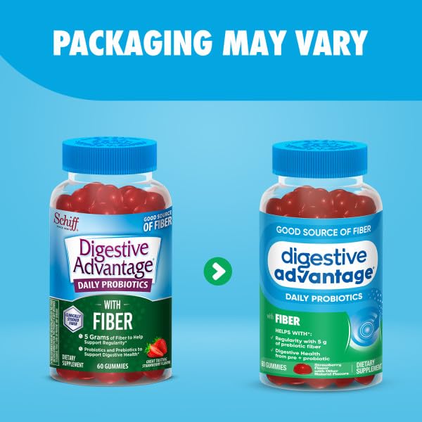 Digestive Advantage Prebiotic Fiber Gummies Strawberry - 60 Count - image 7
